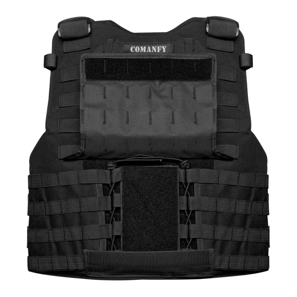 CAPA DE COLETE COMANFY® ARMOR IIIA - PRETO
