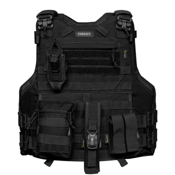 CAPA DE COLETE COMANFY® ARMOR IIIA - PRETO COMBO RAIO PMCE
