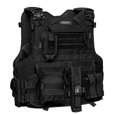 CAPA DE COLETE COMANFY® ARMOR IIIA - PRETO COMBO RAIO PMCE