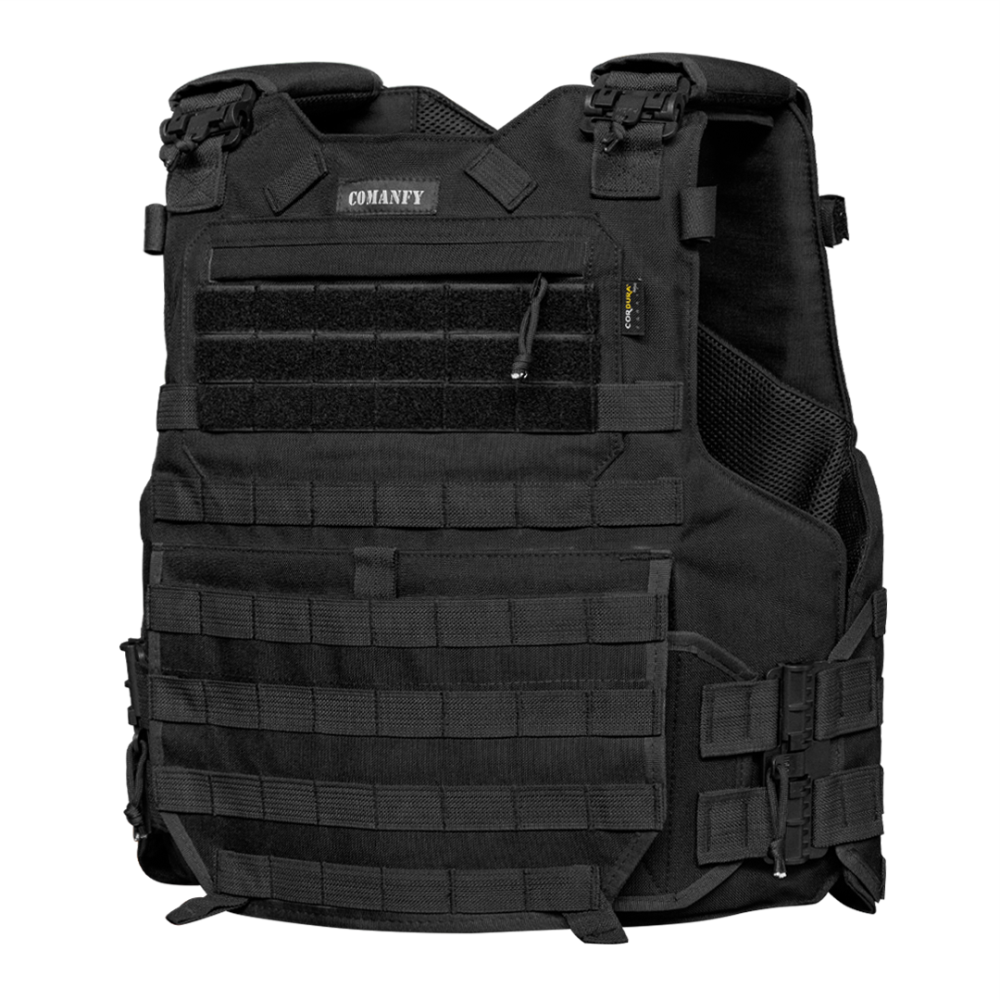 CAPA DE COLETE COMANFY® ARMOR IIIA - PRETO