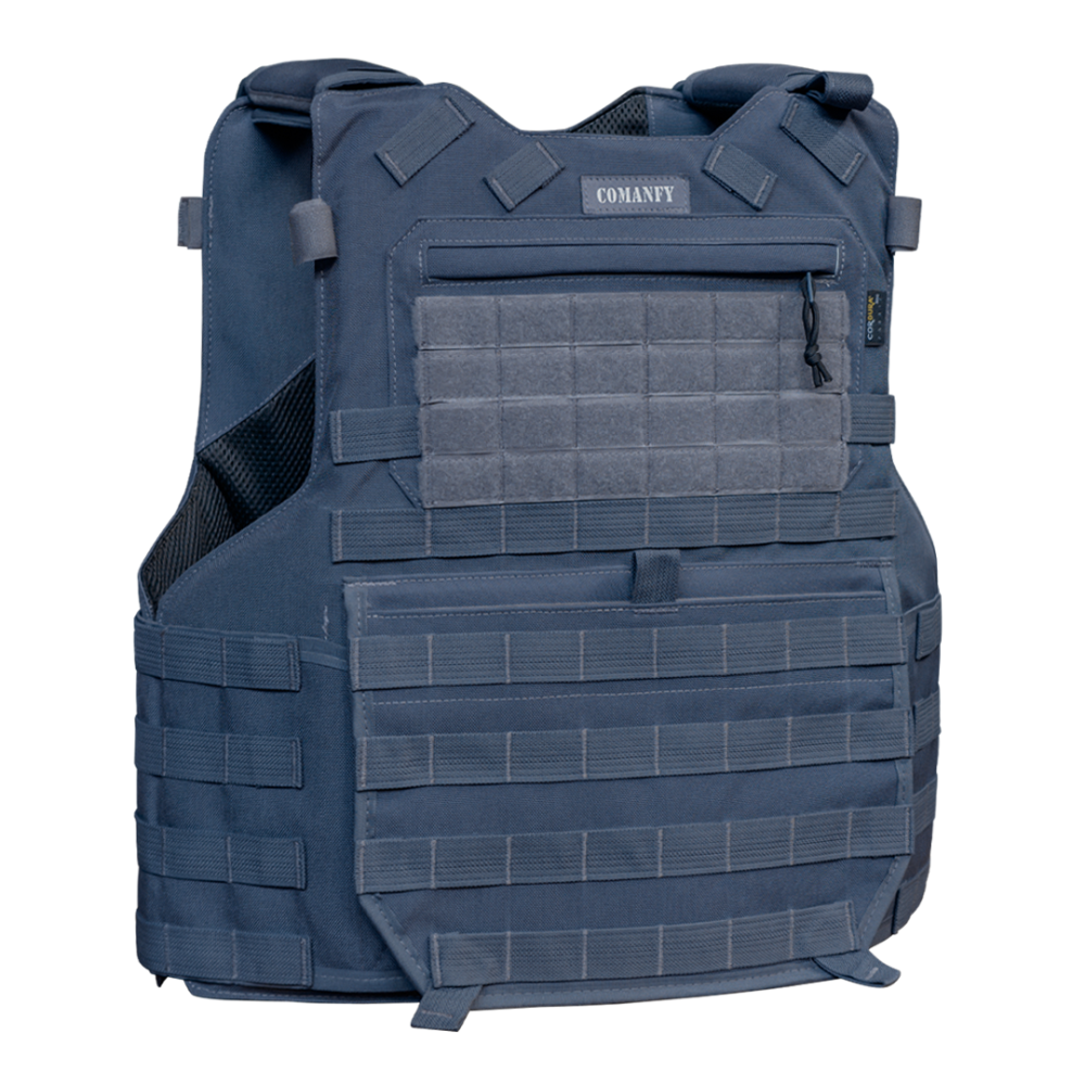 CAPA DE COLETE COMANFY® PREDADOR G5 IIIA - CINZA BANDEIRANTE PMESP 