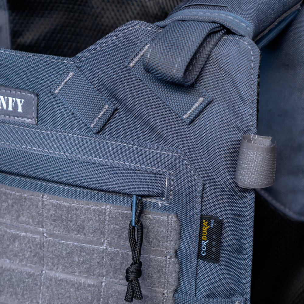 CAPA DE COLETE COMANFY® PREDADOR G5 IIIA - CINZA BANDEIRANTE PMESP 