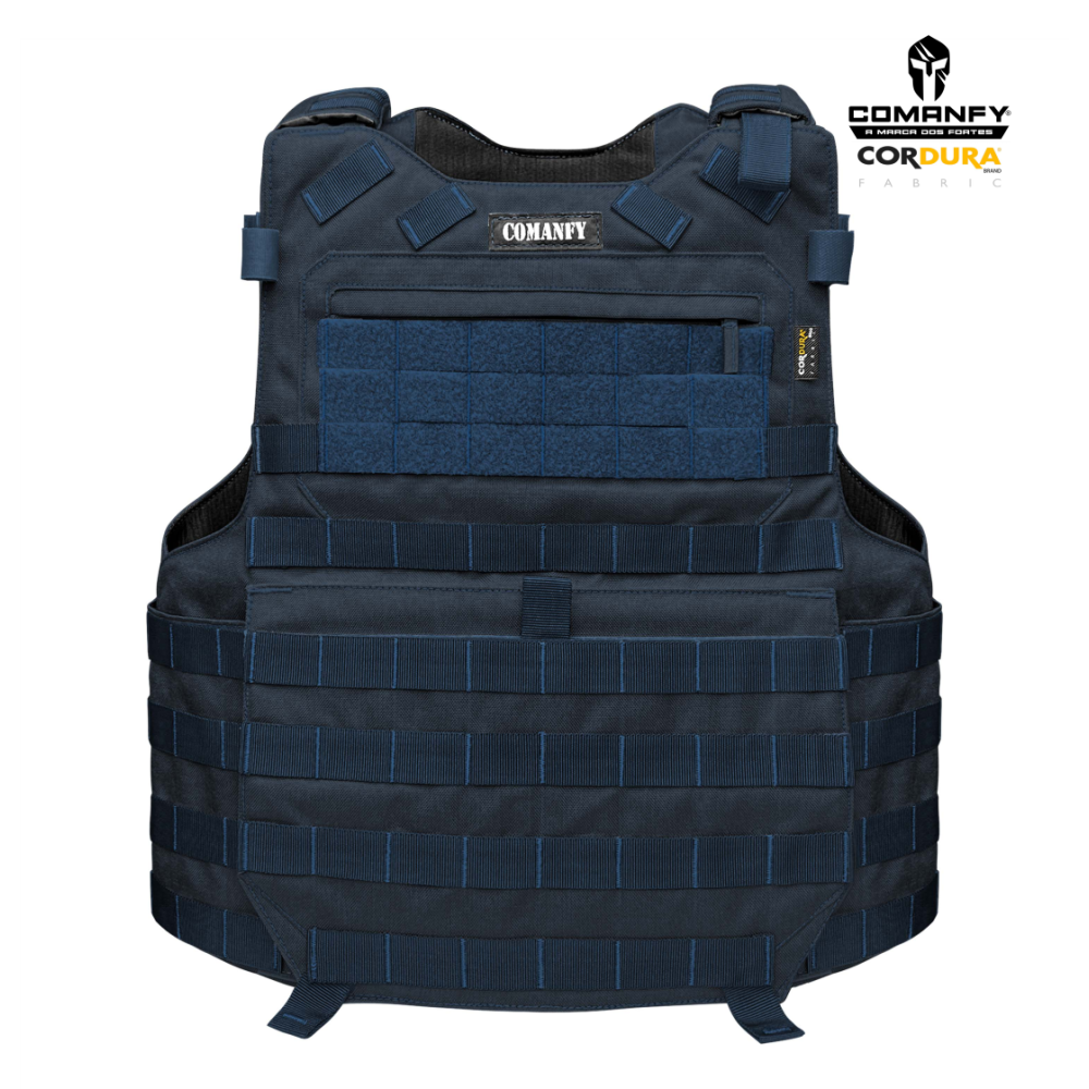 CAPA DE COLETE COMANFY® PREDADOR G5 IIIA - AZUL DARK NAVY 