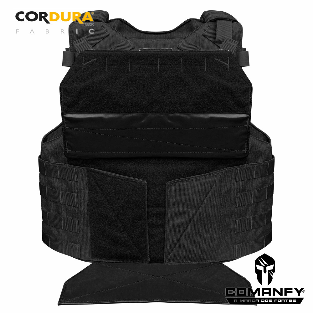 CAPA DE COLETE COMANFY® PREDADOR G5 IIIA - PRETO