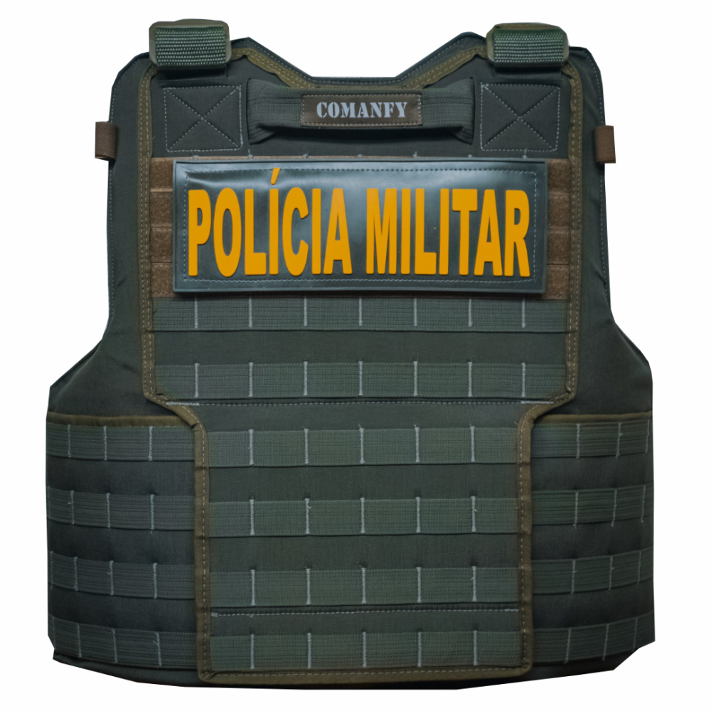 CAPA DE COLETE COMANFY® G6 IIIA - VERDE PMCE ( 4 MÓDULOS)
