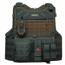 CAPA DE COLETE COMANFY® G6 IIIA - VERDE PMCE ( 4 MÓDULOS)