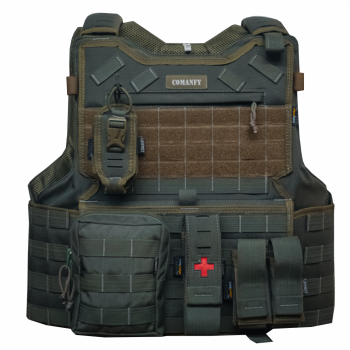 CAPA DE COLETE COMANFY® G6 IIIA - VERDE PMCE ( 4 MÓDULOS)