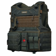 CAPA DE COLETE COMANFY® G6 IIIA - VERDE PMCE ( 4 MÓDULOS)