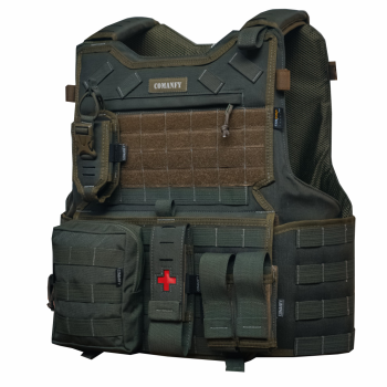 CAPA DE COLETE COMANFY® G6 IIIA - VERDE PMCE ( 4 MÓDULOS)