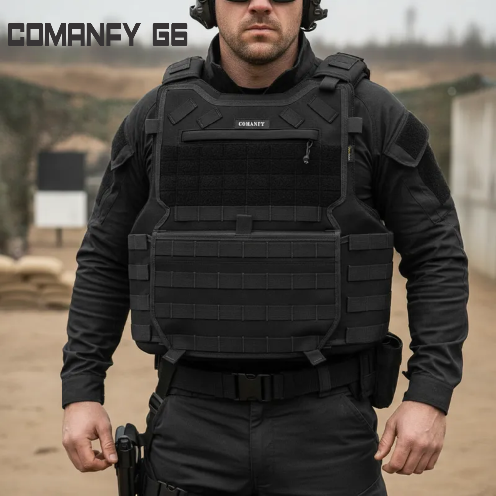 CAPA DE COLETE COMANFY® G6 IIIA - PRETO