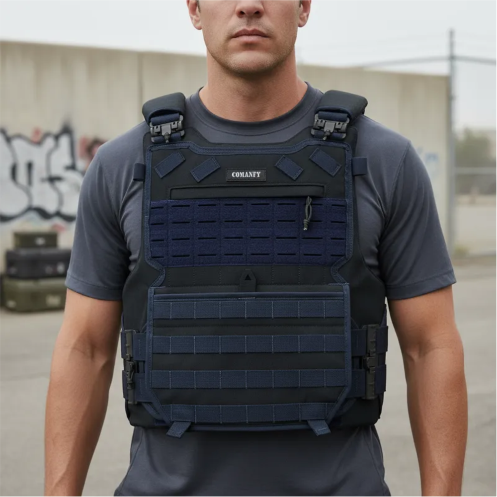 CAPA DE COLETE COMANFY® COMBAT IIIA - DARK ANVY