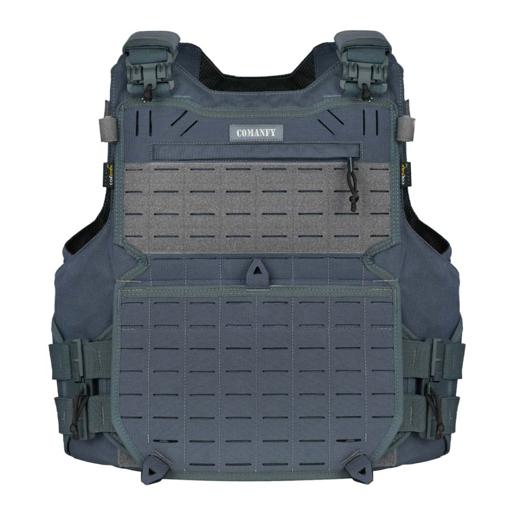 CAPA DE COLETE COMANFY® GLADIADOR IIIA LASER CUT - CINZA BANDEIRANTE 