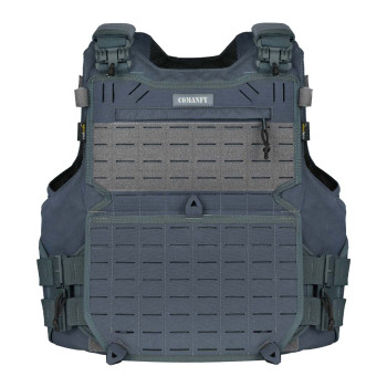 CAPA DE COLETE COMANFY® GLADIADOR IIIA LASER CUT - CINZA BANDEIRANTE 