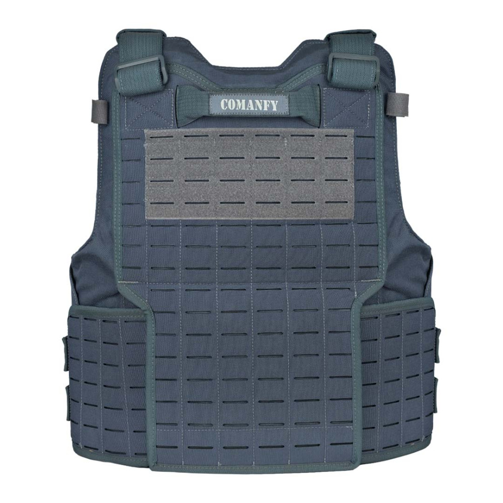 CAPA DE COLETE COMANFY® GLADIADOR IIIA LASER CUT - CINZA BANDEIRANTE 