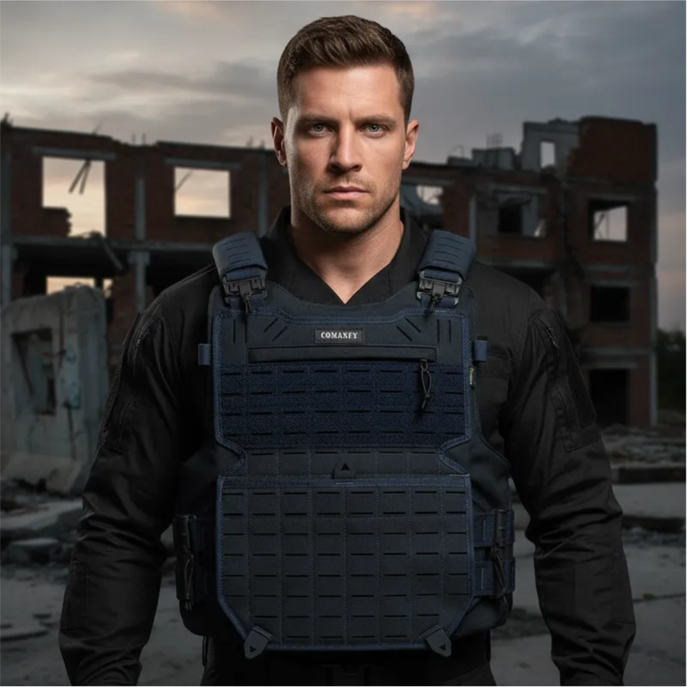 CAPA DE COLETE COMANFY® GLADIADOR IIIA LASER CUT - DARK NAVY