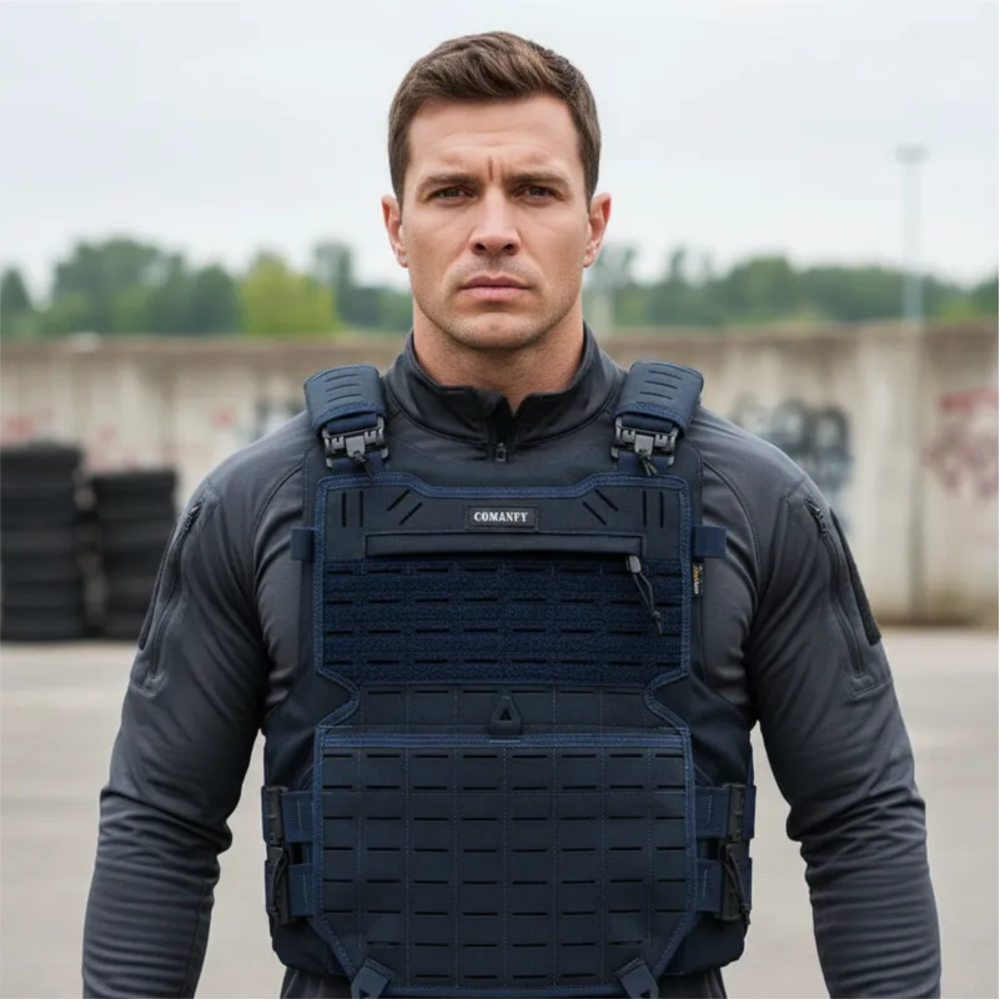 CAPA DE COLETE COMANFY® GLADIADOR IIIA LASER CUT - DARK NAVY