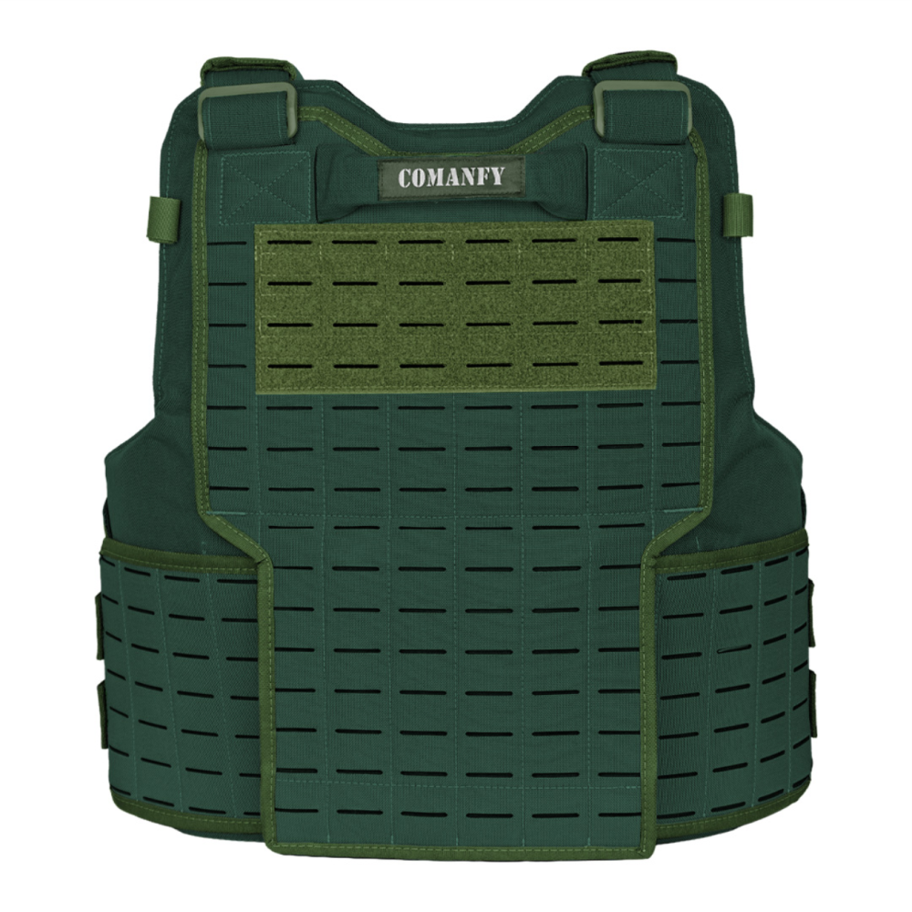 CAPA DE COLETE COMANFY® GLADIADOR IIIA LASER CUT - VERDE MILITAR
