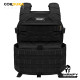 CAPA DE COLETE COMANFY® PLATE CARRIER EM CORDURA® 1000D - PRETO