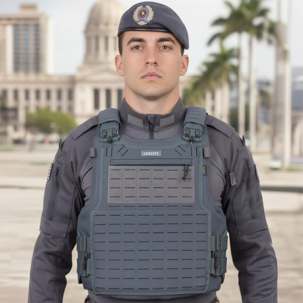 CAPA DE COLETE COMANFY® SPARTA LASER CUT - CINZA