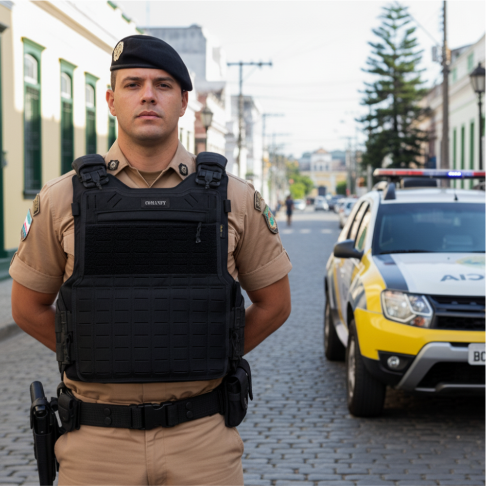 CAPA DE COLETE COMANFY® SPARTA LASER CUT - PRETO 