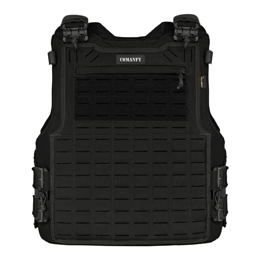 CAPA DE COLETE COMANFY® SPARTA LASER CUT - PRETO 