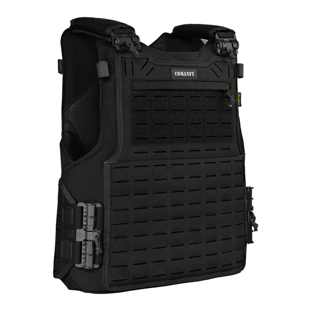 CAPA DE COLETE COMANFY® SPARTA LASER CUT - PRETO 