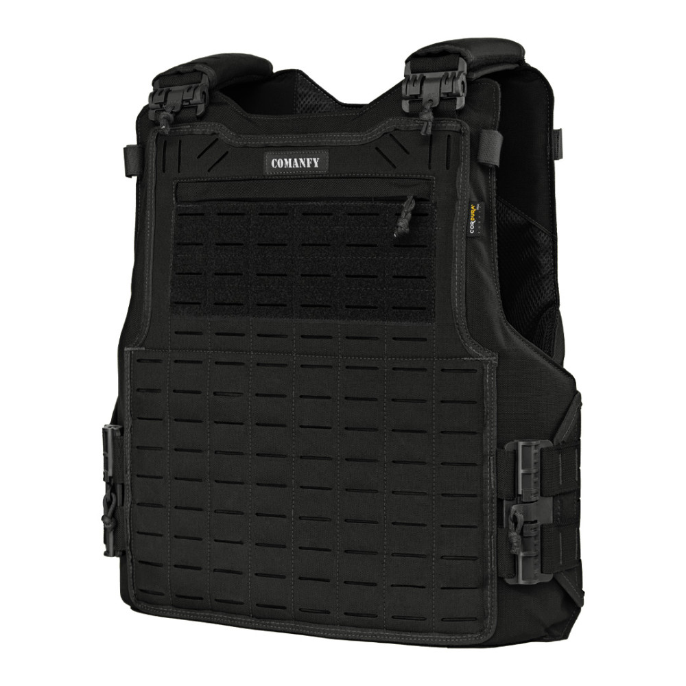 CAPA DE COLETE COMANFY® SPARTA LASER CUT - PRETO 