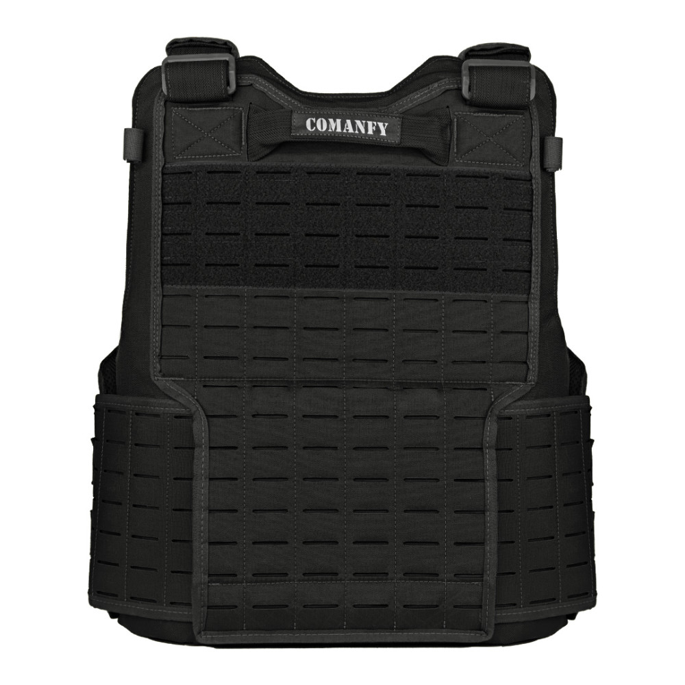 CAPA DE COLETE COMANFY® SPARTA LASER CUT - PRETO 