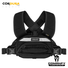 BOLSA DE PEITO COMANFY® SAQUE RÁPIDO COM REFLETIVO - PRETO