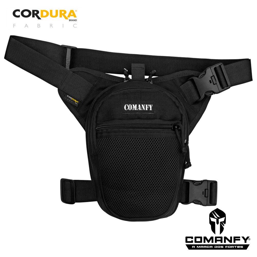 POCHETE DE PERNA COMANFY C/ SAQUE RÁPIDO - PRETO