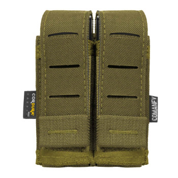 PORTA CARREGADOR DE PISTOLA DUPLO LASER CUT - COYOTE