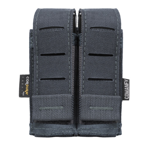 PORTA CARREGADOR DE PISTOLA DUPLO LASER CUT - CINZA PMESP