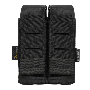 PORTA CARREGADOR DE PISTOLA DUPLO LASER CUT - PRETO