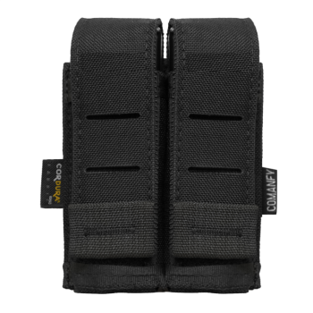 PORTA CARREGADOR DE PISTOLA DUPLO LASER CUT - PRETO