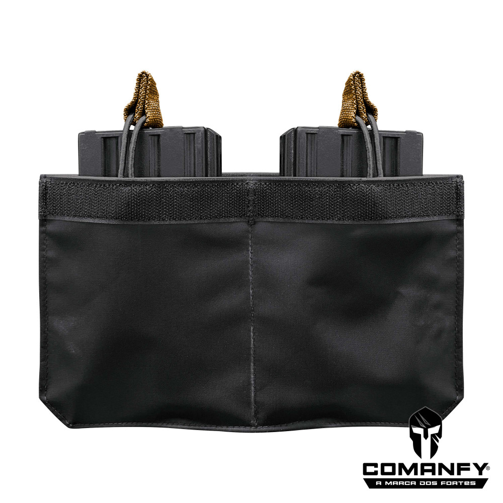 PORTA CARREGADOR FZ 7.62 DUPLO CANGURU - FITA DETALHE COYOTE