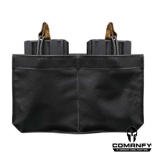 PORTA CARREGADOR FZ 7.62 DUPLO CANGURU - FITA DETALHE COYOTE