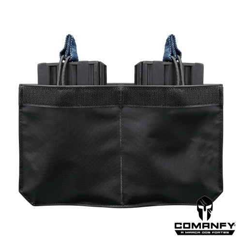 PORTA CARREGADOR FZ 7.62 DUPLO CANGURU - FITA DETALHE DARK NAVY