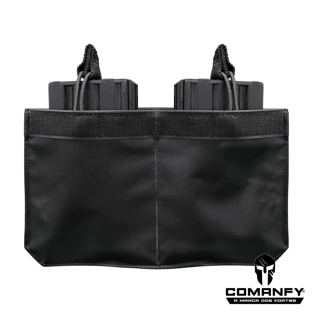 PORTA CARREGADOR FZ 7.62 DUPLO CANGURU - PRETO