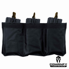 PORTA CARREGADOR FZ 5.56 TRIPLO CANGURU - FITA DETALHE COYOTE