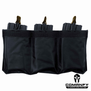 PORTA CARREGADOR FZ 5.56 TRIPLO CANGURU - FITA DETALHE COYOTE