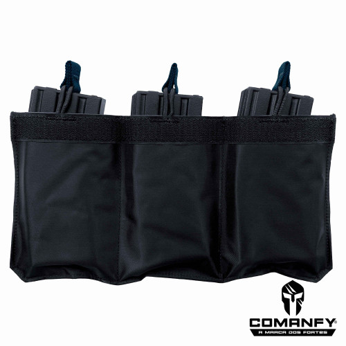 PORTA CARREGADOR FZ 5.56 TRIPLO CANGURU - FITA DETALHE DARK NAVY
