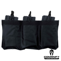 PORTA CARREGADOR FZ 5.56 TRIPLO CANGURU - FITA DETALHE PRETO