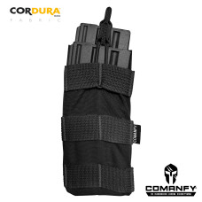 PORTA CARREGADOR FUZIL 5.56 ELÁSTICO - PRETO
