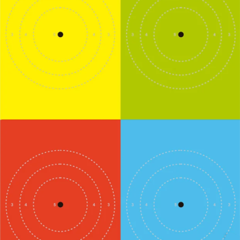 ALVO DE TIRO 4 CORES COMANFY - 25 UNIDADES ALVO DE TIRO 4 CORES COMANFY - 25 UNIDADES